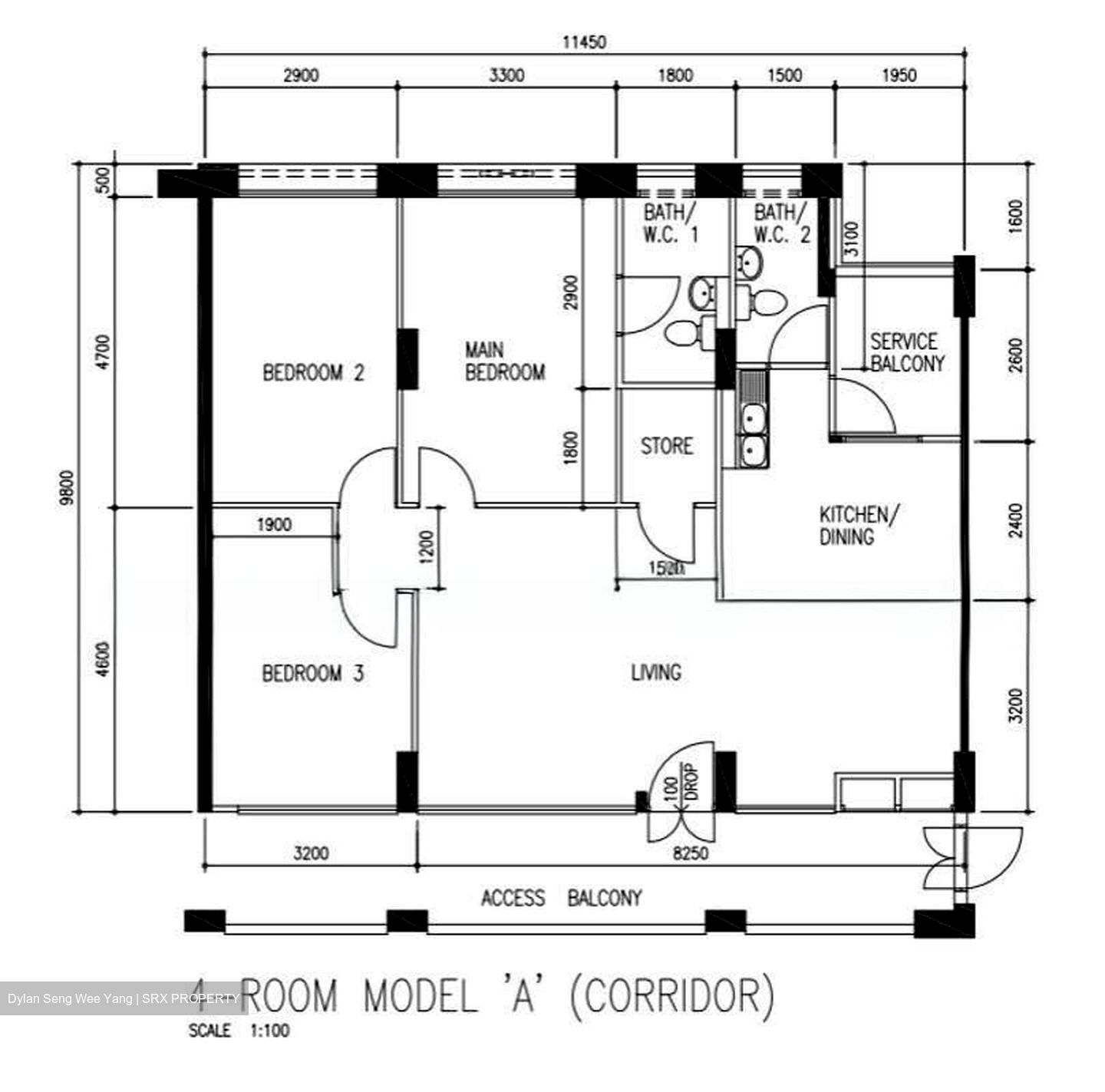 Blk 658 Eunos Damai Ville (Bedok), HDB 4 Rooms #611421341
